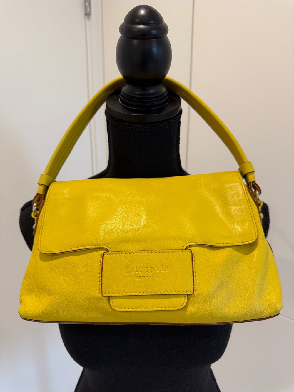 kate spade Yellow Leather Top-Handle Shoulder Bag